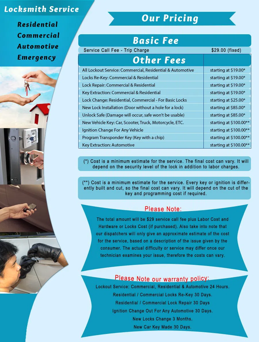 Sarasota Expert Locksmith Sarasota, FL 941-467-3479 - Pricelist-1